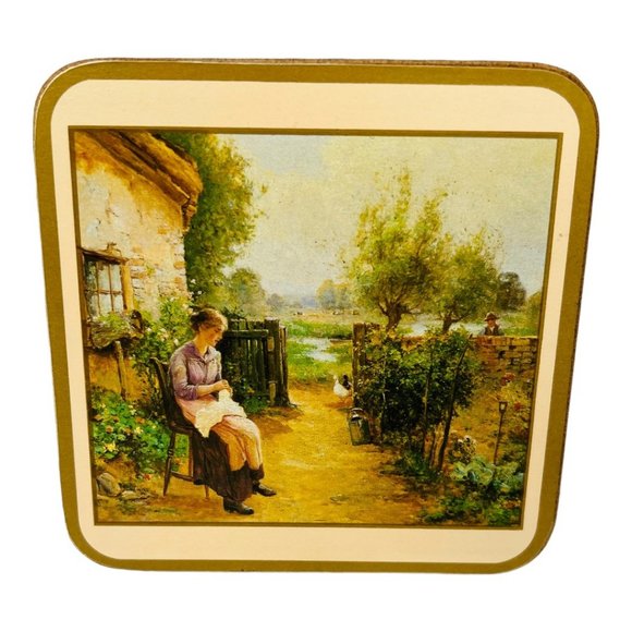 Set of 5 Pimpernel Coasters Country Lifestyle Vintage - Picture 3 of 10